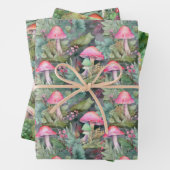 キノコのフォレスト包装紙 ラッピングペーパーシート (インサイチュ)