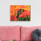 キノコのフォレスト キャンバスプリント (インサイチュ (リビング))