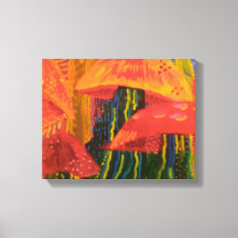 キノコのフォレスト キャンバスプリント