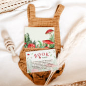 キノコのベビーシャワー用の本 エンクロージャーカード