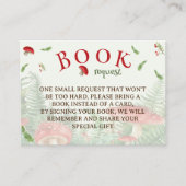 キノコのベビーシャワー用の本 エンクロージャーカード (正面)