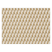 キノコのボタンポルタベラ真菌ピザトッピング テーブルクロス (正面(横))