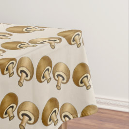 キノコのボタンポルタベラ真菌ピザトッピング テーブルクロス