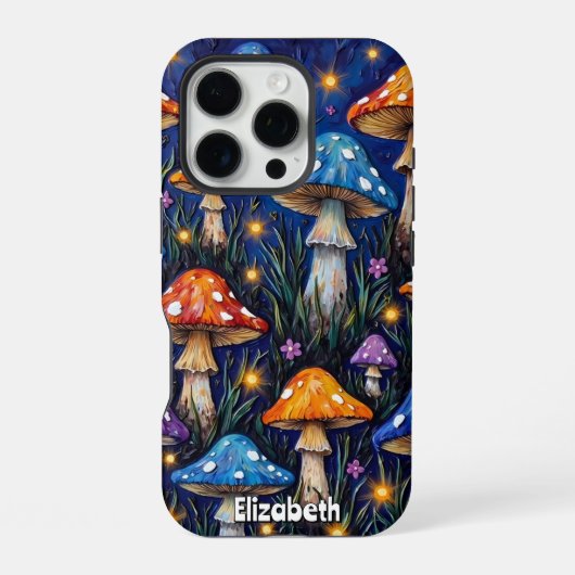 キノコのメドレー畑 iPhoneケース (裏面)