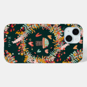 キノコのリースとハート Case-Mate iPhoneケース (裏面 (横))