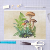キノコのヴィンテージ切り離し 薄葉紙 (クラフト)