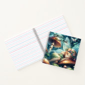 キノコの上で眠るエーテルのパーソナライズされた妖精 ノートブック (内部)