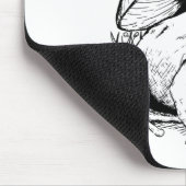 キノコの下のガエル マウスパッド (コーナー)