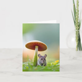 キノコの下のネズミ カード