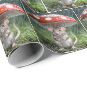 キノコの下のネズミ ラッピングペーパー (ロールコーナー)