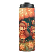 キノコの下の可愛い小さな小妖精や小人