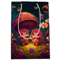 キノコの下の可愛遊い小人抱き枕