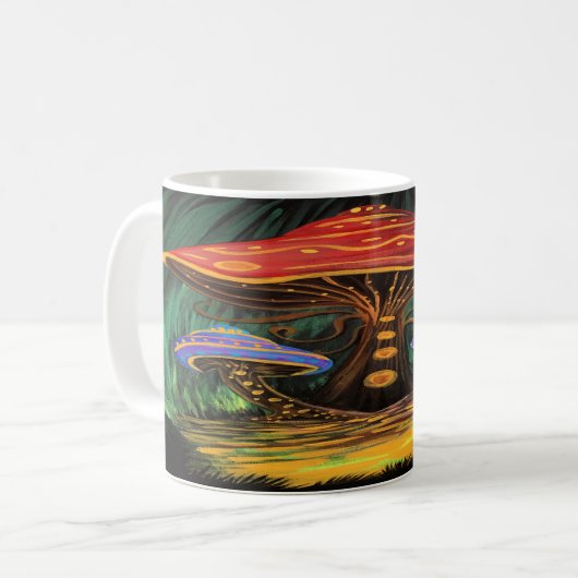 キノコの世界 コーヒーマグカップ (正面左)