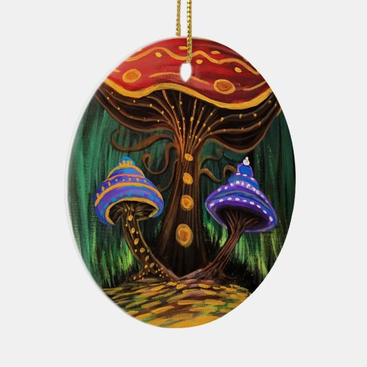 キノコの世界 セラミックオーナメント (右)