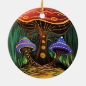 キノコの世界 セラミックオーナメント (裏面)