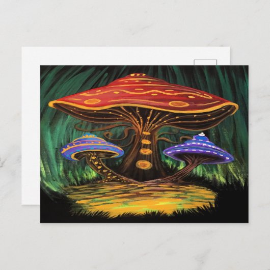 キノコの世界 ポストカード (正面/裏面)