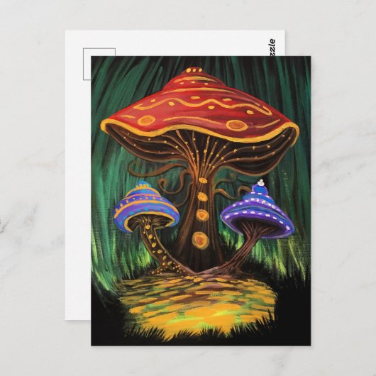 キノコの世界 ポストカード (正面/裏面)