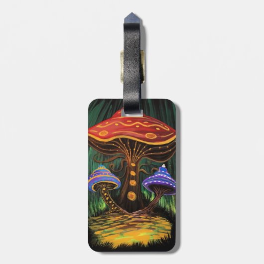 キノコの世界 ラゲッジタグ (裏面縦)