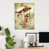 'キノコの丘の上' -プリント ポスター (ホームオフィス)