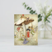 「キノコの丘の上」 ポストカード (スタンド正面)