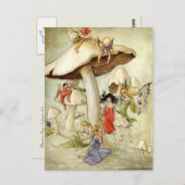 「キノコの丘の上」 ポストカード (正面/裏面)