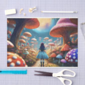 キノコの中でアリスを切り離すティッシュペーパー 薄葉紙 (クラフト)