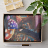 キノコの中でアリスを切り離すティッシュペーパー 薄葉紙 (ギフト)