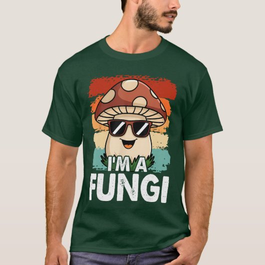 キノコの冗談で楽しい生物学 真菌 Tシャツ (正面)