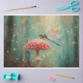 キノコの切り離しの魔法のトンボ 薄葉紙 (クラフト)