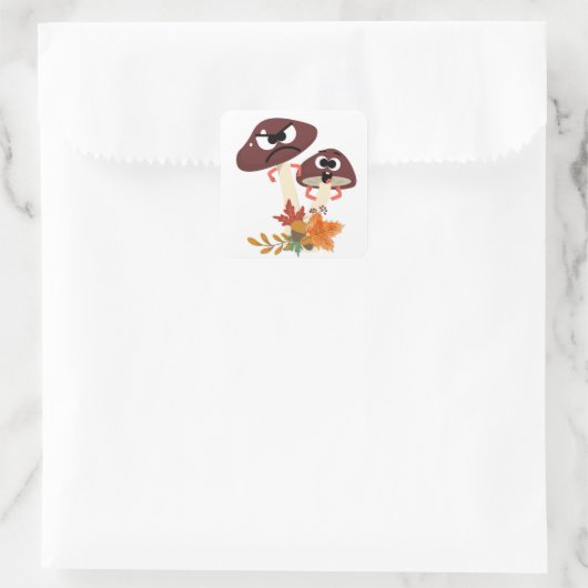 キノコの友人 スクエアシール (バッグ)