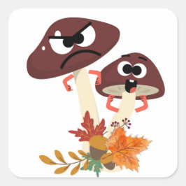 キノコの友人 スクエアシール
