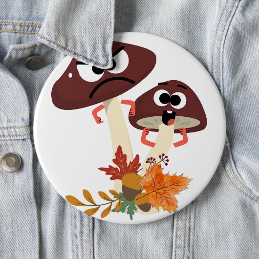 キノコの友人 缶バッジ (インサイチュ)