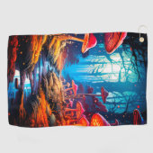 キノコの土地 ゴルフタオル (横)