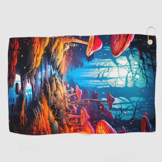 キノコの土地 ゴルフタオル (横)