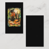 キノコの妖精のファンタジー 名刺 (正面/裏面)