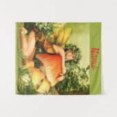 キノコの妖精サンダー_コーブ タペストリー (正面(横))