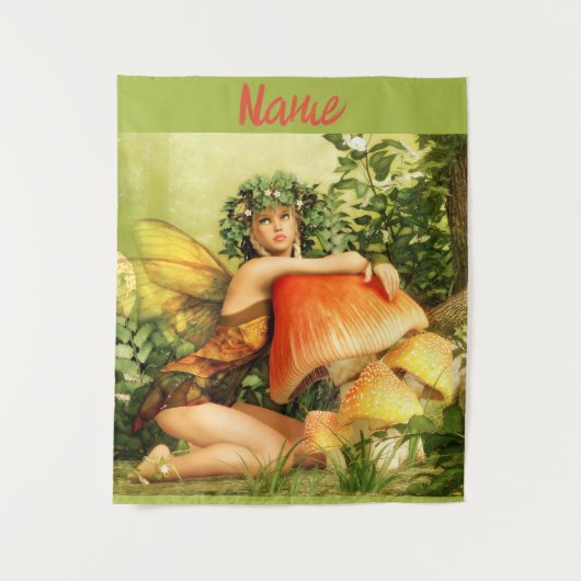 キノコの妖精サンダー_コーブ タペストリー (正面)