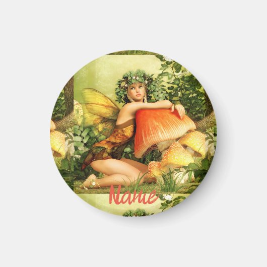 キノコの妖精サンダー_コーブ マグネット (正面)