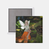 キノコの妖精デザイン2磁石 マグネット (正面/裏面)