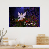 キノコの妖精デザイン3 -信じプリント ポスター (キッチン)