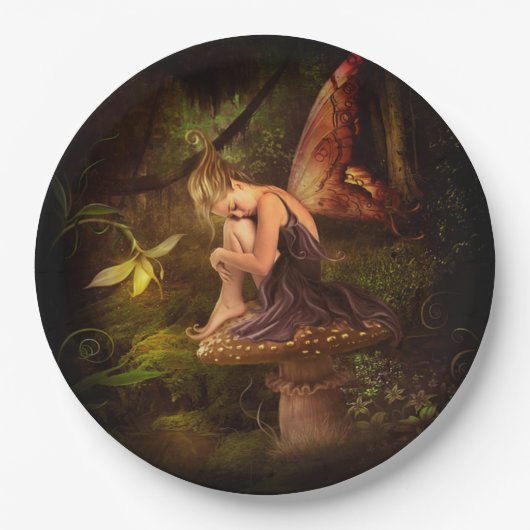 キノコの妖精 ペーパープレート (正面)