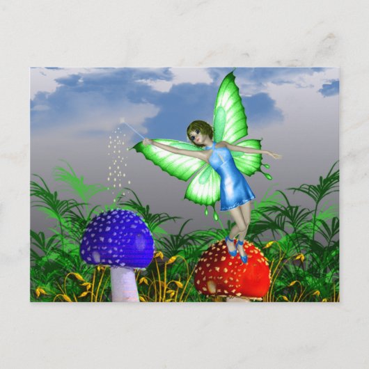 キノコの妖精 ポストカード (正面)