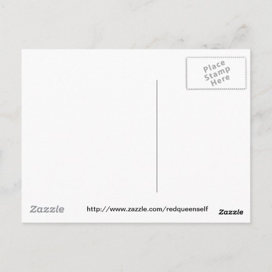 キノコの妖精&マウス ポストカード (裏面)