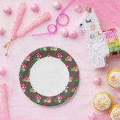 キノコの子どものパターン ペーパープレート (パーティー)