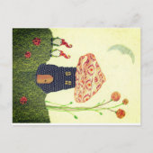 キノコの家、2つの格言 ポストカード (正面)