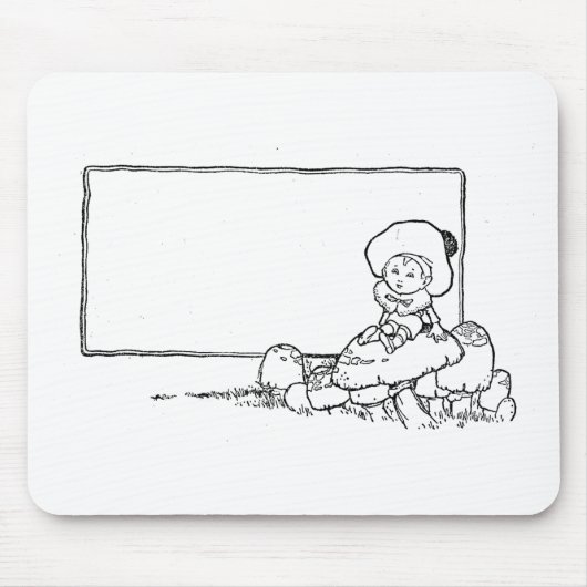 キノコの少年 マウスパッド (正面)