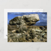 キノコの岩のカラー写真 ポストカード (正面/裏面)