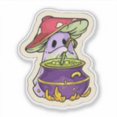 キノコの幽霊 シール (正面)