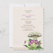 キノコの庭の招待状 招待状 (正面)