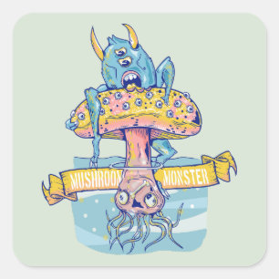 キノコの怪物 スクエアシール